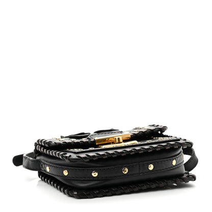 Alexander McQueen Calfskin Studded Mini Wicca Shoulder Bag Black 4 of 11