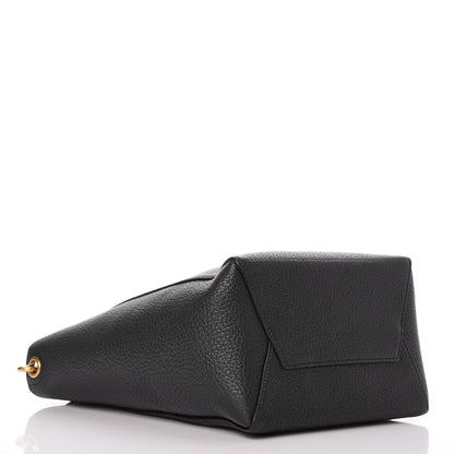 Celine Goatskin Small Sangle Bucket Bag Navy Blue 4 of 6