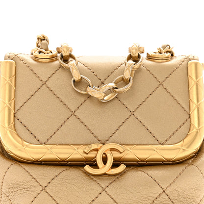 Chanel Metallic Lambskin Quilted Small My Crush Bag Gold 8 of 12