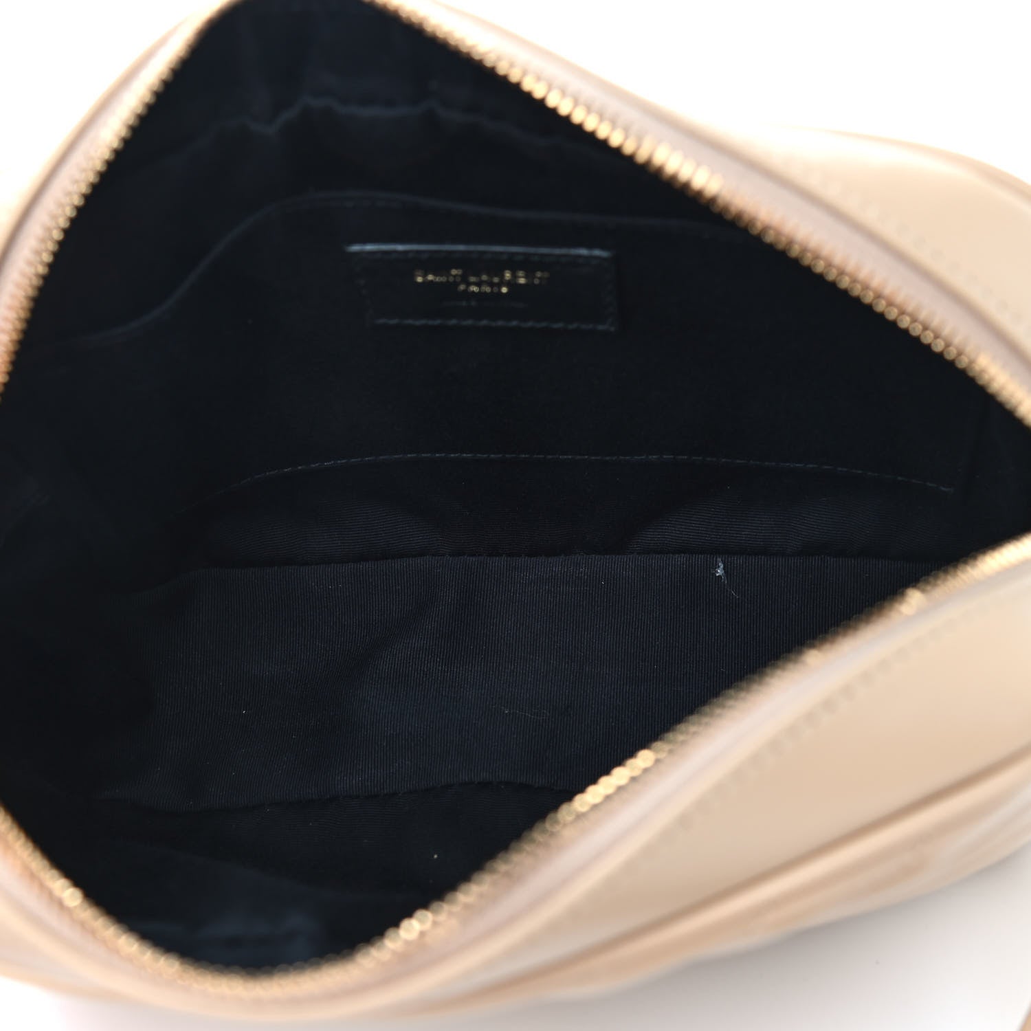 Saint Laurent Calfskin Matelasse Monogram Lou Camera Bag Dark Latte 5 of 12