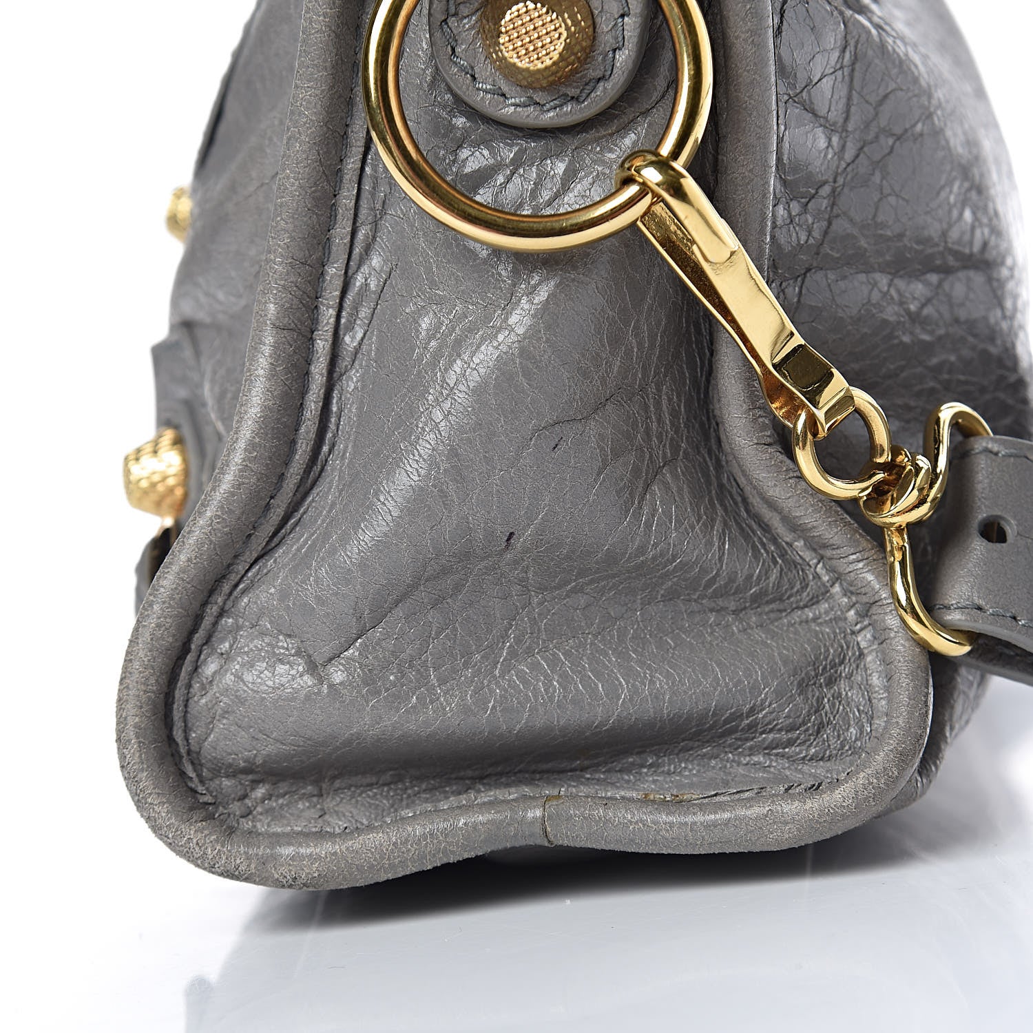 Balenciaga Agneau Giant 12 Gold Hardware Mini City Gris Pyrite 11 of 11