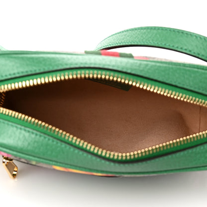 Gucci GG Supreme Monogram Flora Web Mini Ophidia Shoulder Bag Green 4 of 9