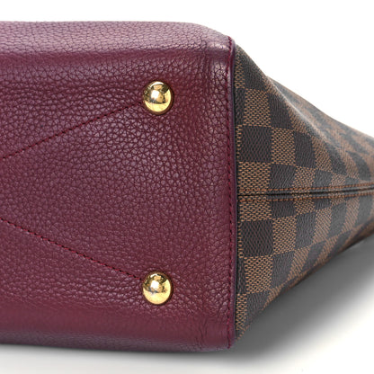 Louis Vuitton Damier Ebene Cuir Taurillon Hyde Park Fuchsia 9 of 9