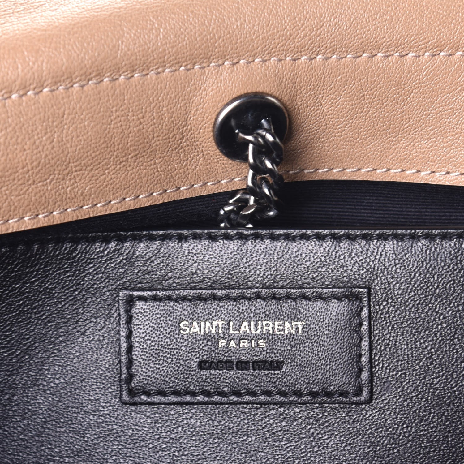 Saint Laurent Vintage Lambskin Chevron Monogram Small Nolita Peru 6 of 8