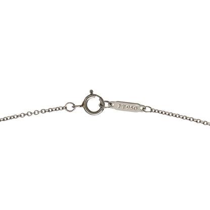 Tiffany Platinum Diamond Mini Heart Pendant Necklace 4 of 5