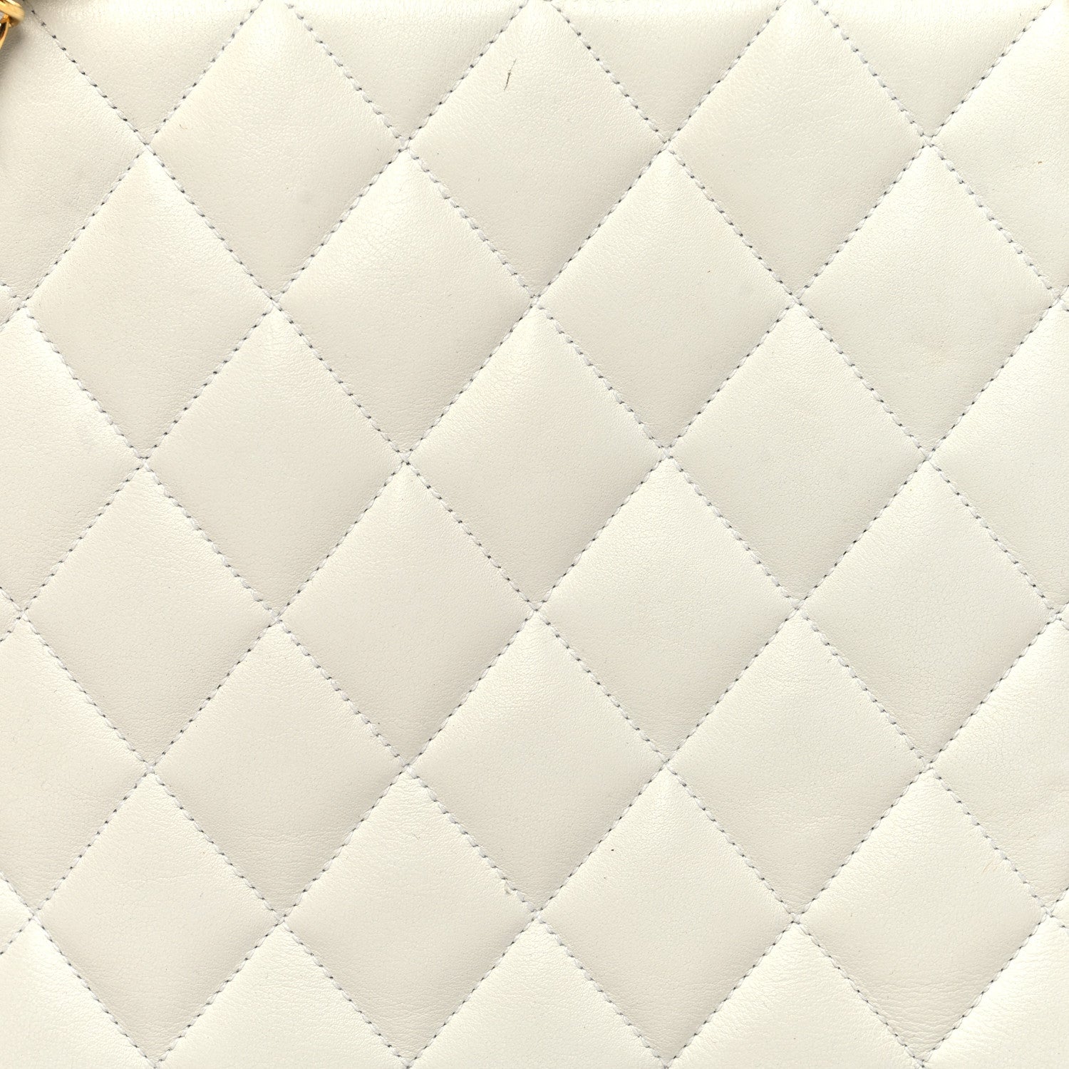 Chanel Lambskin Quilted CC Tote White 9 of 14