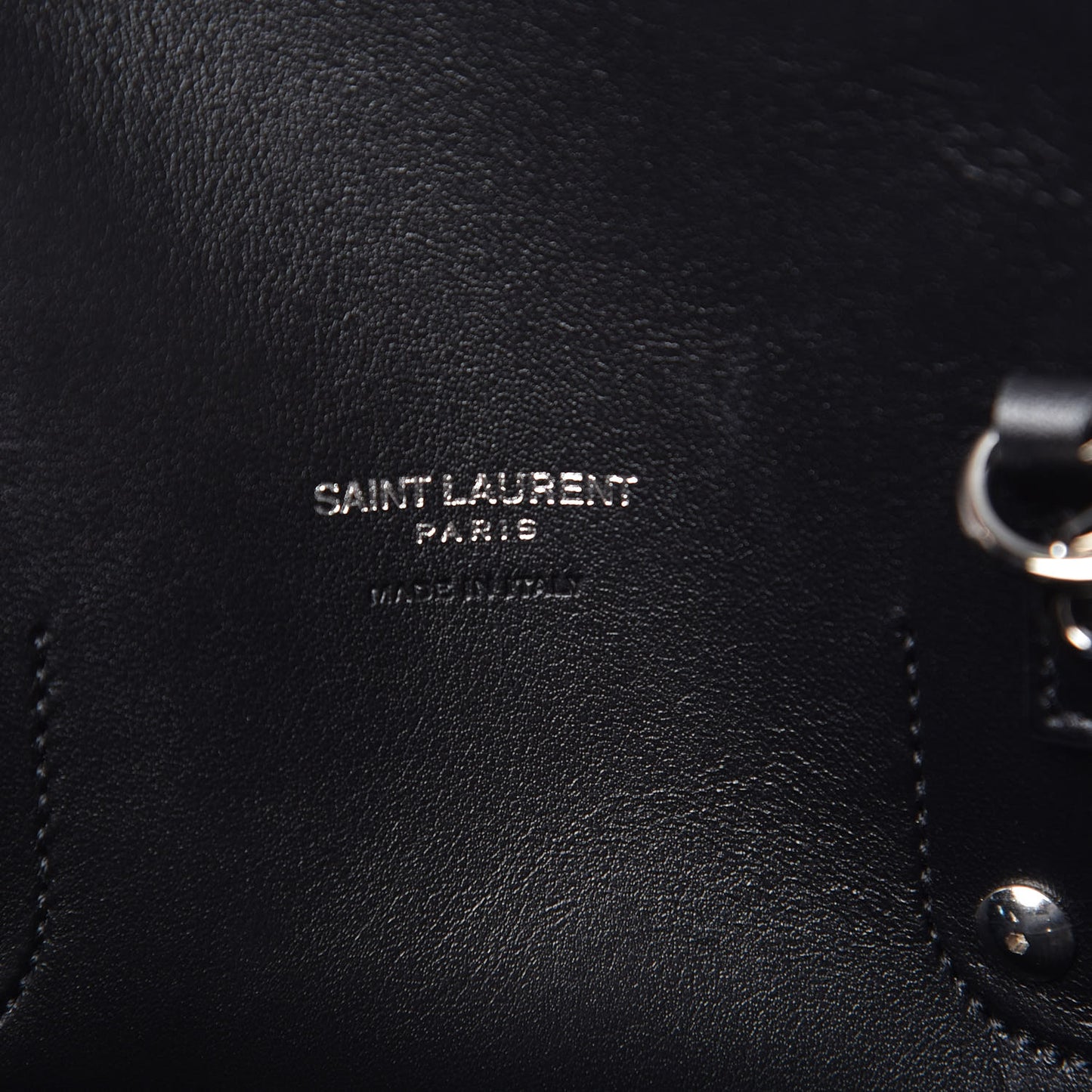 Grained Calfskin Small Sac De Jour Black