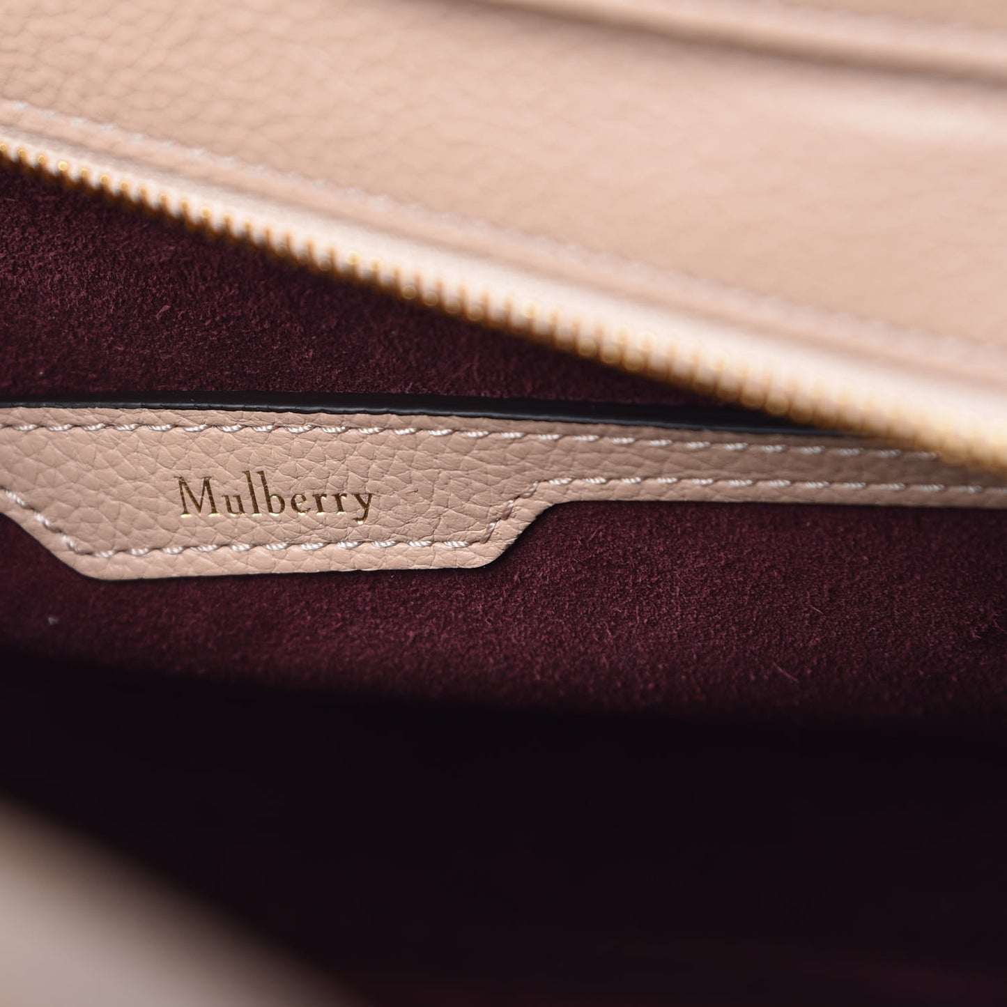 Classic Grain Small Bayswater Zip Tote Blush