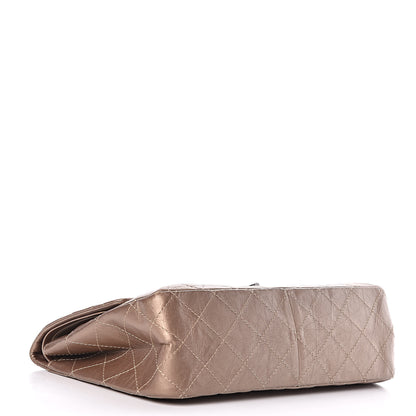 Chanel Metallic Aged Calfskin Quilted 2.55 Reissue 227 Flap Dark Gold 4 of 10