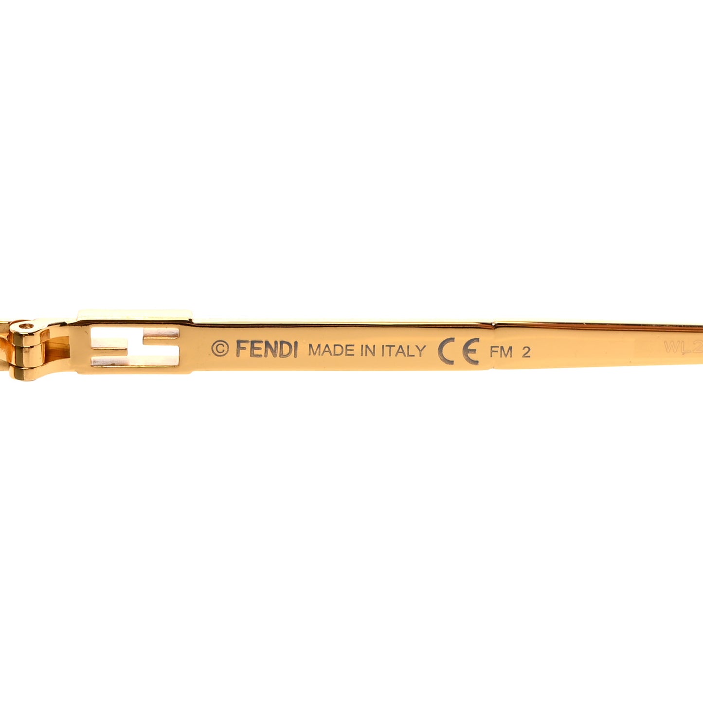 Metal Aviator Sunglasses FF 0437/S Gold