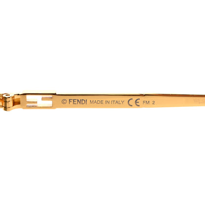 Fendi Metal Aviator Sunglasses FF 0437/S Gold 7 of 7
