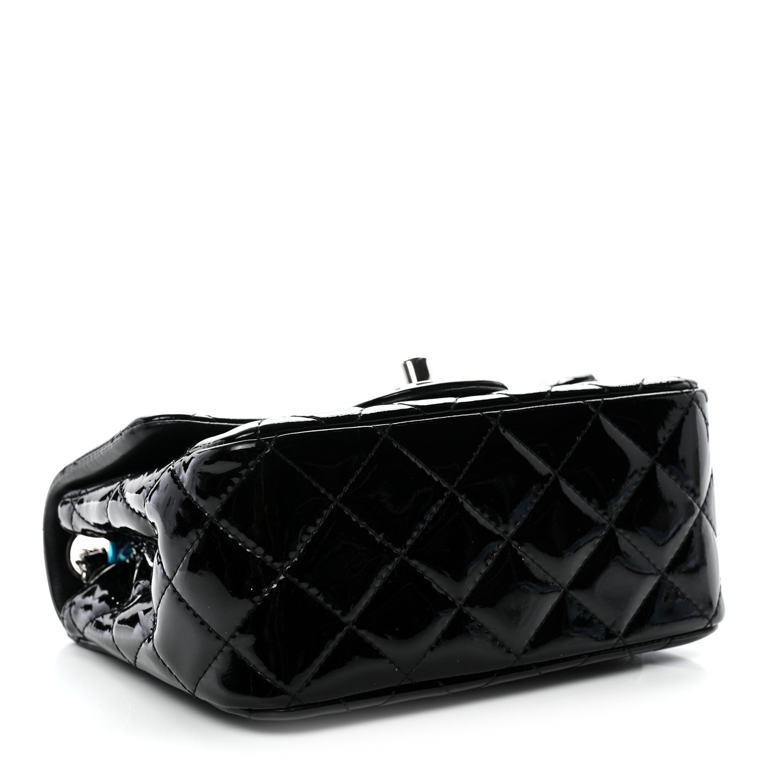 Chanel Patent Calfskin Quilted Mini Square Flap Black 4 of 10
