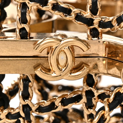 Chanel Metal CC Star Minaudiere Crossbody Gold Black 6 of 10