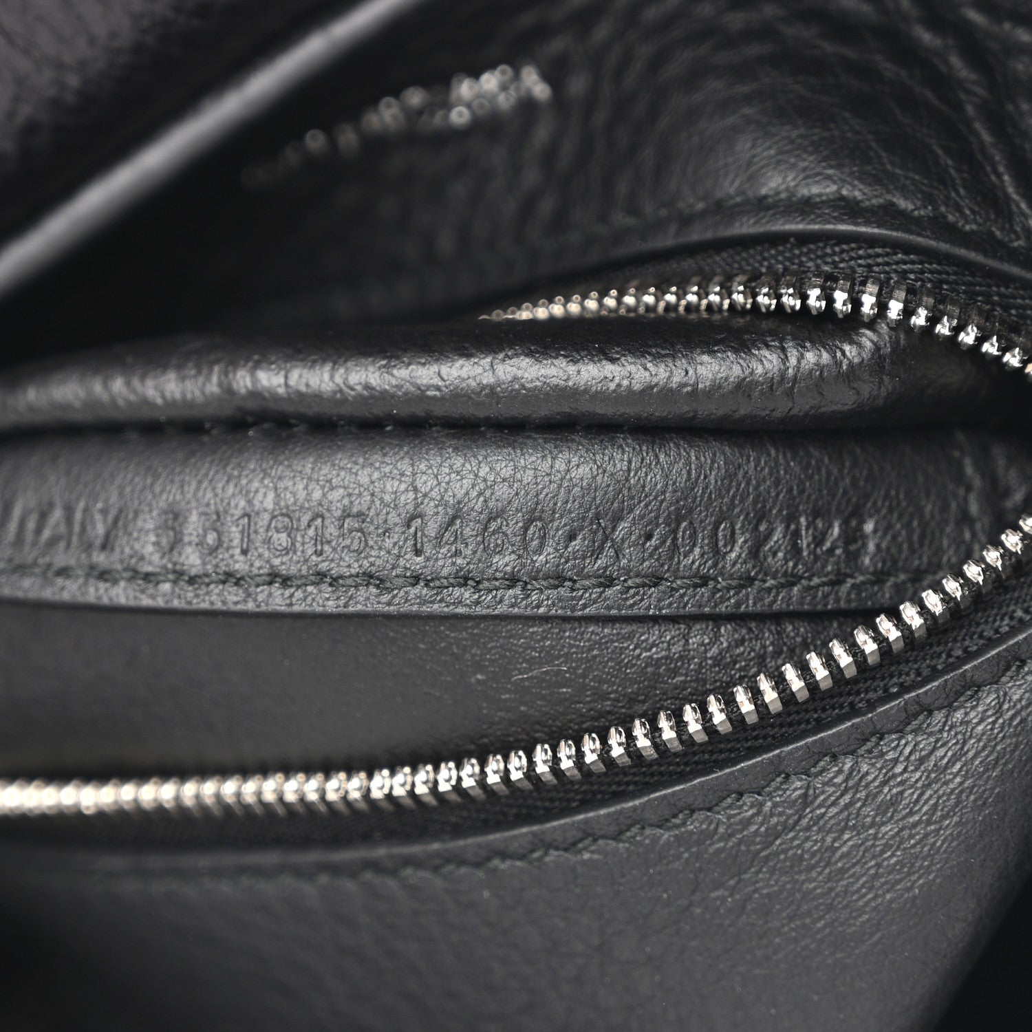 Balenciaga Metallic Goatskin Logo XXS Everyday Tote Argent Black 8 of 12