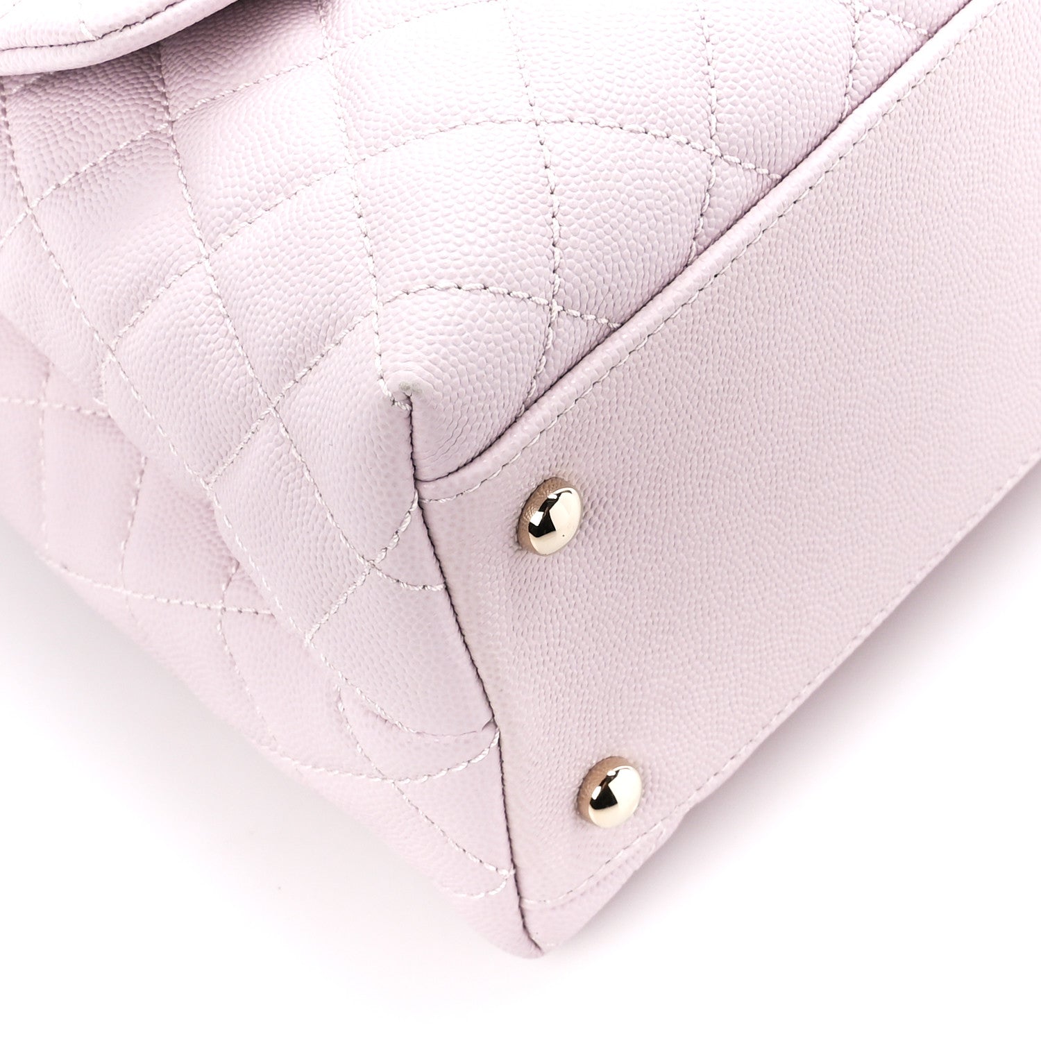 Chanel Caviar Quilted Small Coco Handle Flap Light Pink 10 of 11