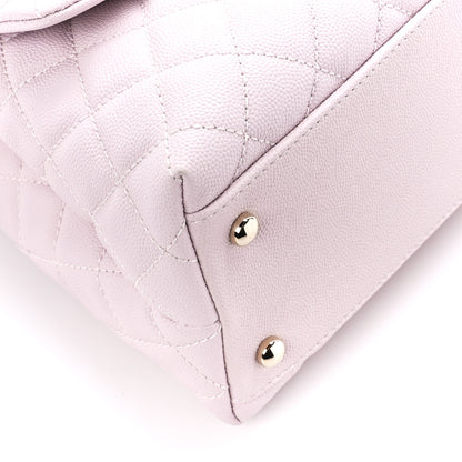 Chanel Caviar Quilted Small Coco Handle Flap Light Pink 10 of 11