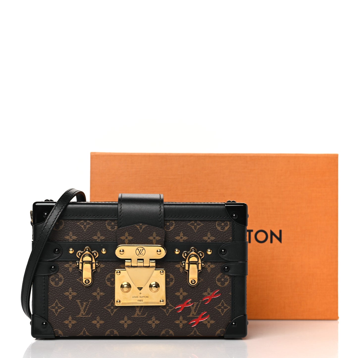 LOUIS VUITTON Monogram Petite Malle Black