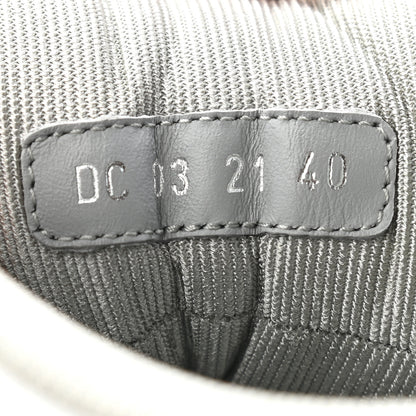 Christian Dior Smooth Calfskin Jacquard Oblique Mens B27 Mid Top Sneakers 40 Beige Blue 9 of 11