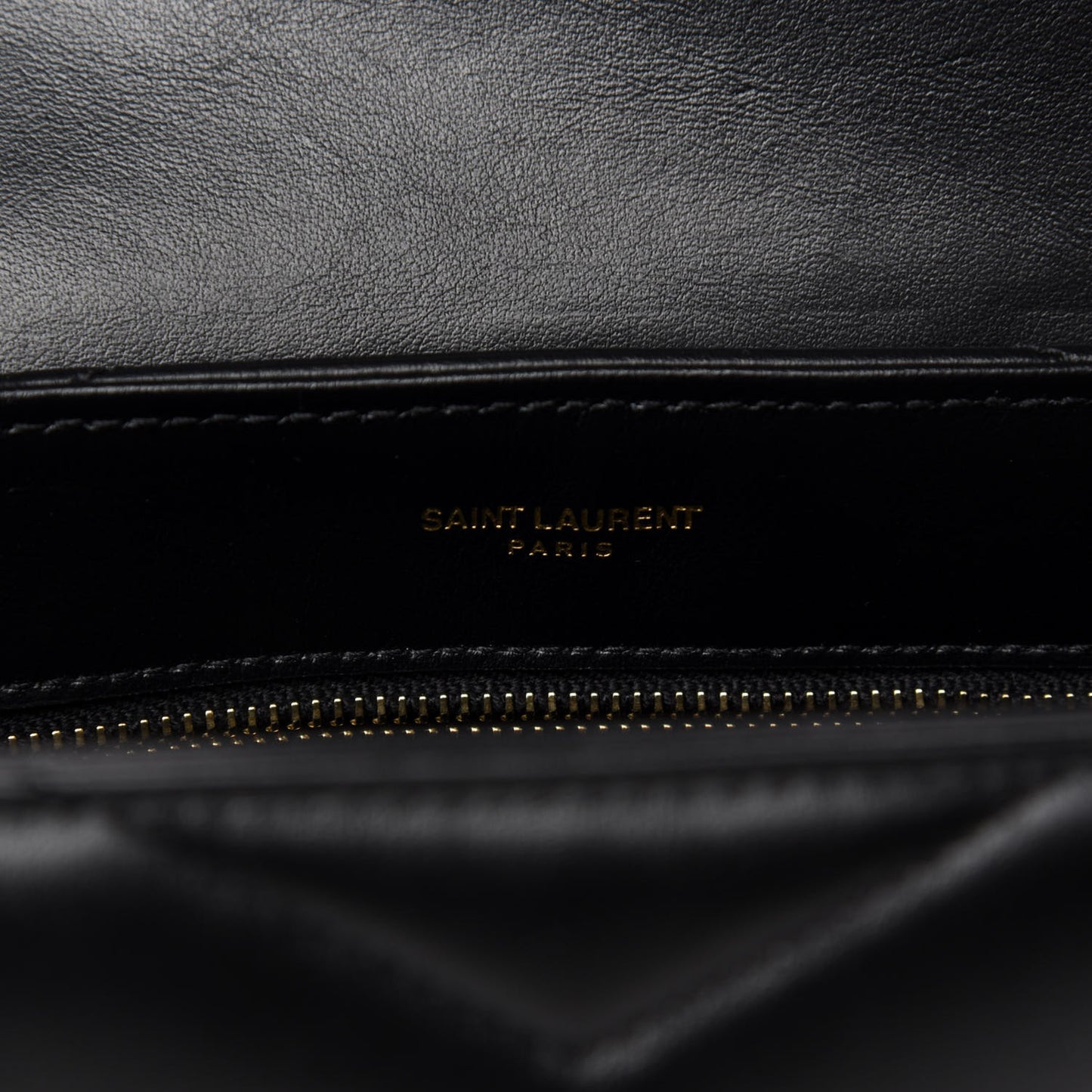 Calfskin Y Quilted Monogram Toy Loulou Crossbody Bag Black