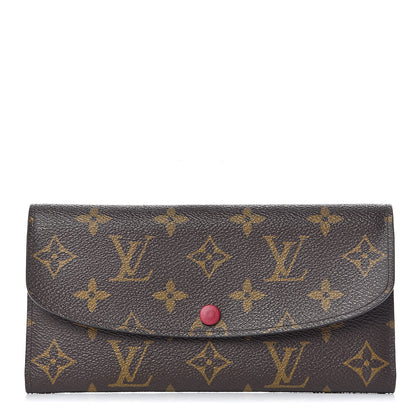 Louis Vuitton Monogram Emilie Wallet Fuchsia 1 of 9