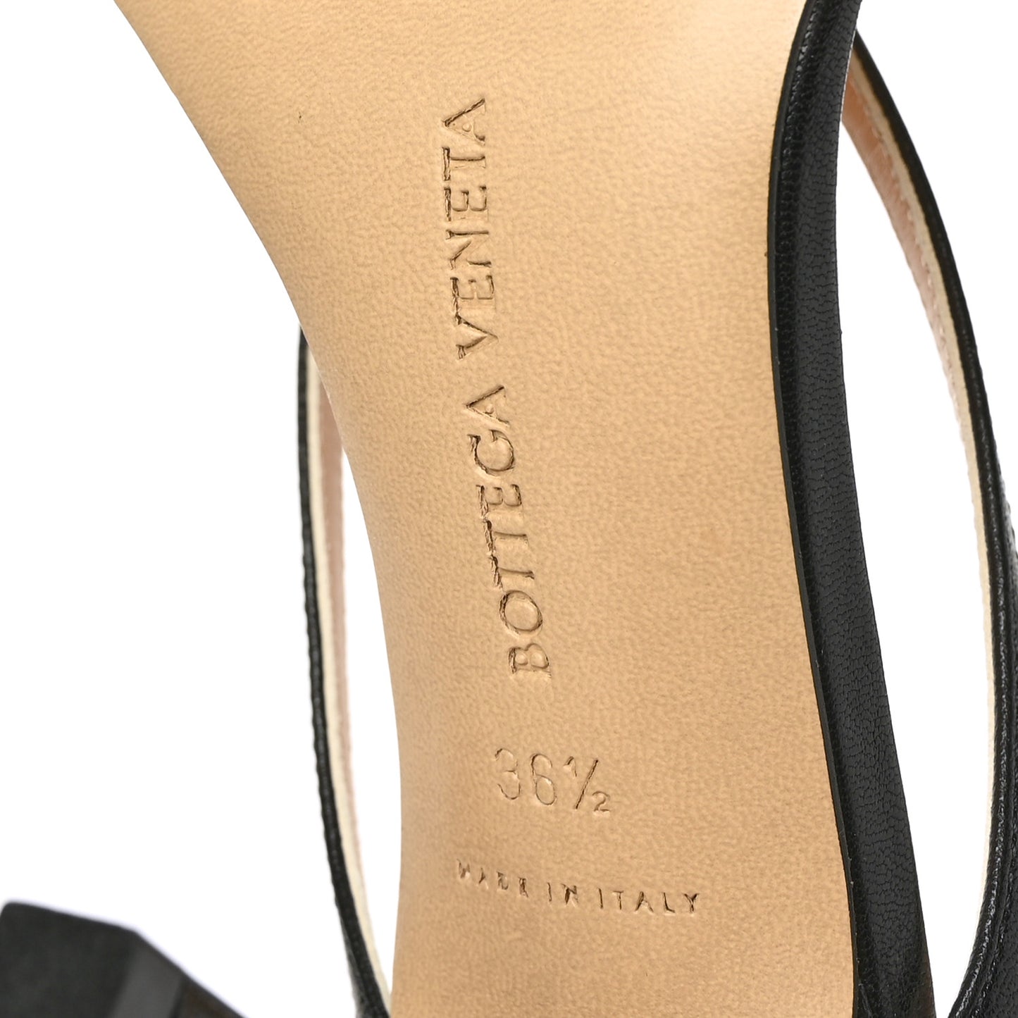 Lambskin Stretch Multi Strap 90mm Sandals 36.5 Black