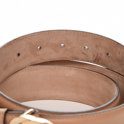 Gucci Calfskin Interlocking G 37mm Belt 110 44 Camelia 5 of 6