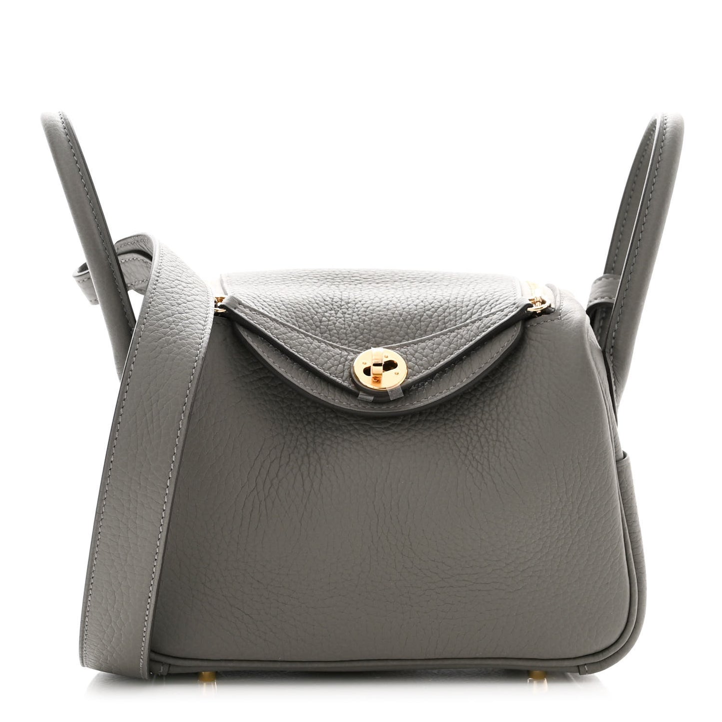 Taurillon Clemence Mini Lindy 20 Gris Meyer