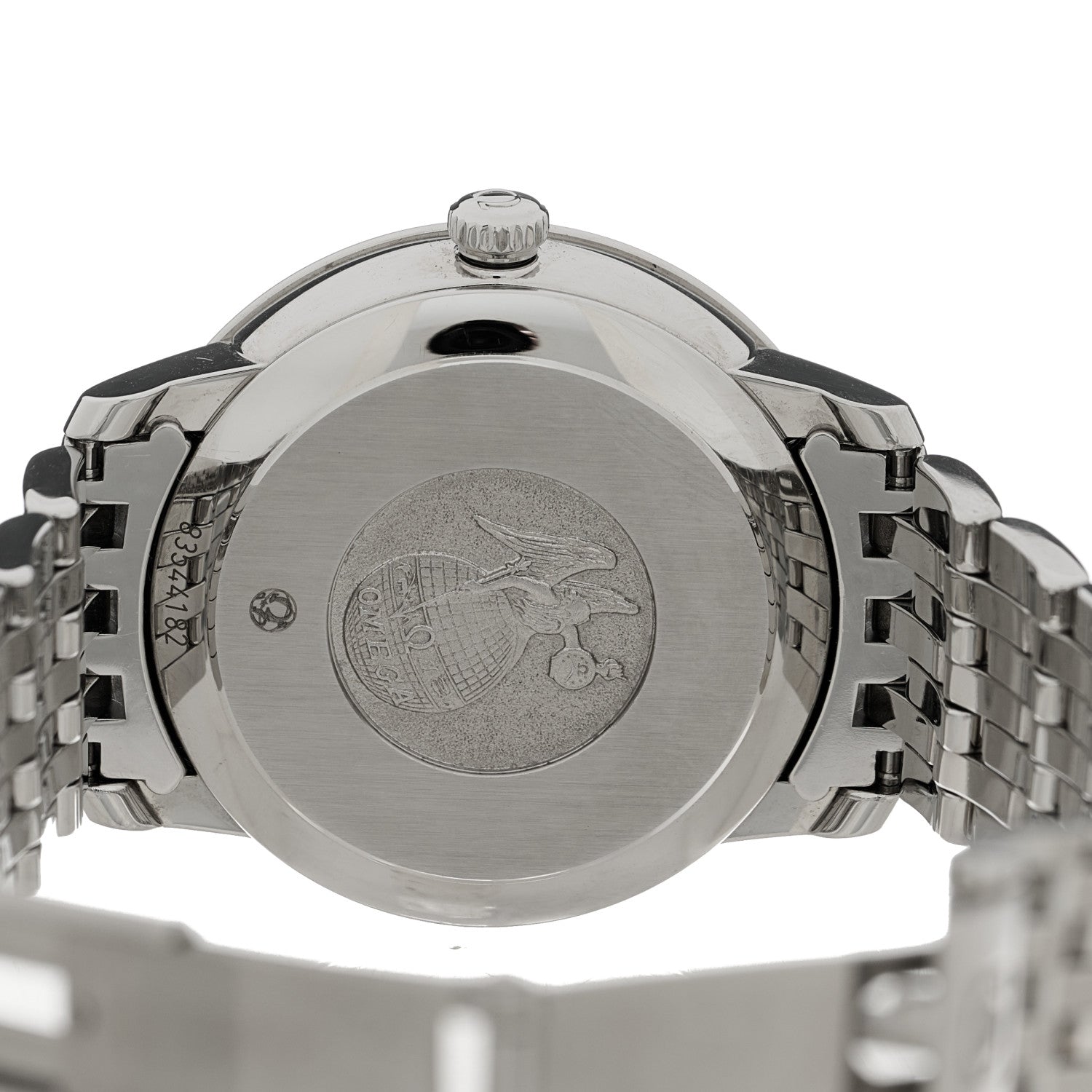 Omega Stainless Steel Diamond Mother of Pearl 33mm De Ville Prestige Automatic Watch 424.10.33.20.55.002 4 of 5
