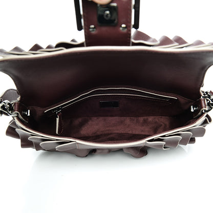 Fendi Vitello Seta Multi Waves Baguette Bordeaux 5 of 6