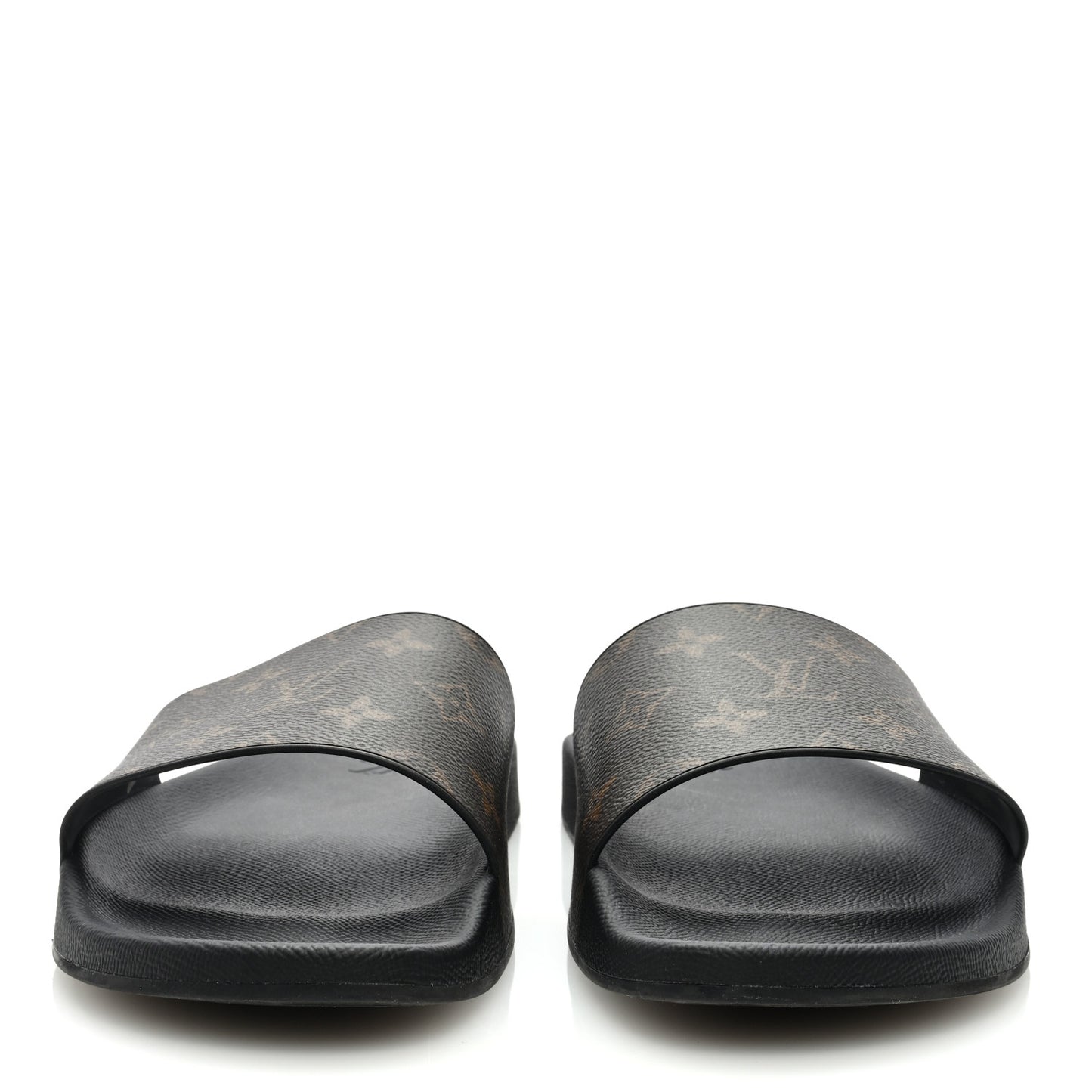 Rubber Monogram Mens Waterfront Mules 10 Macassar