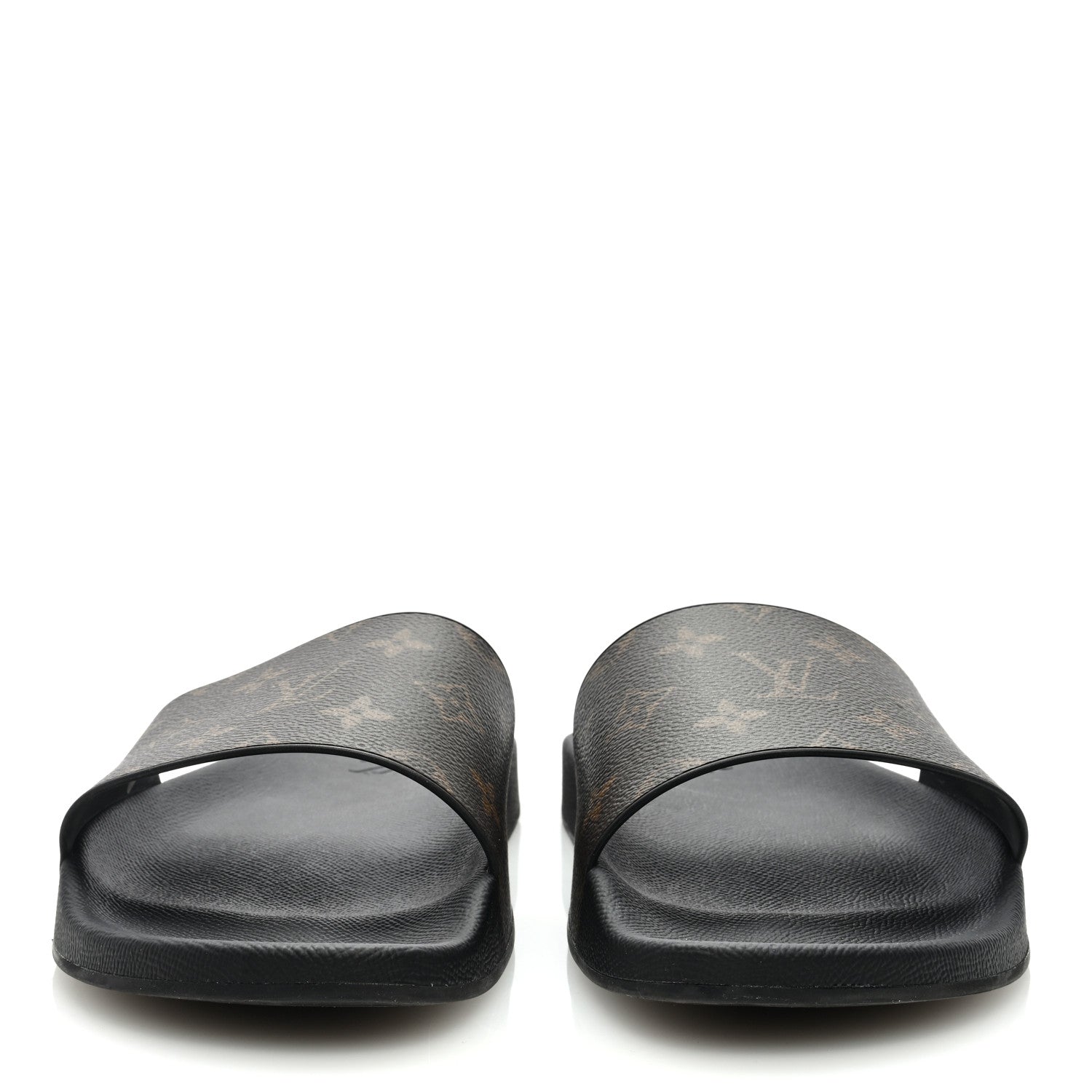 Louis Vuitton Rubber Monogram Mens Waterfront Mules 10 Macassar 3 of 7
