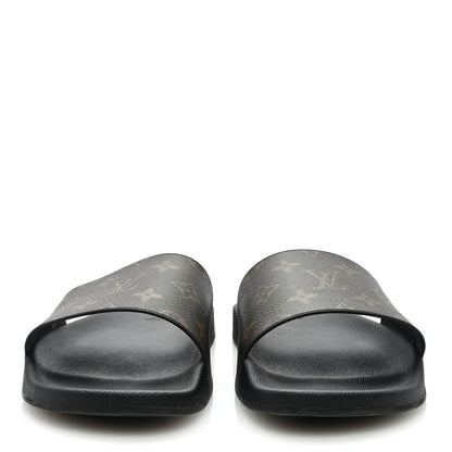 Louis Vuitton Rubber Monogram Mens Waterfront Mules 10 Macassar 3 of 7