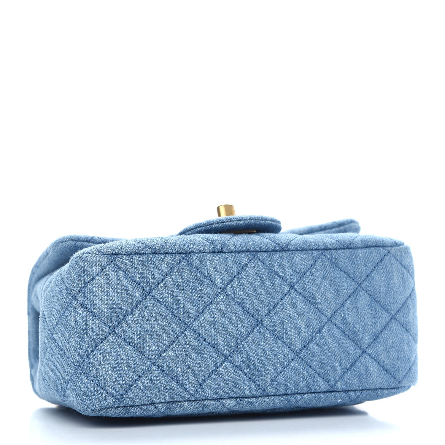 Chanel Denim Quilted Mini Pearl Crush Flap Blue 4 of 9