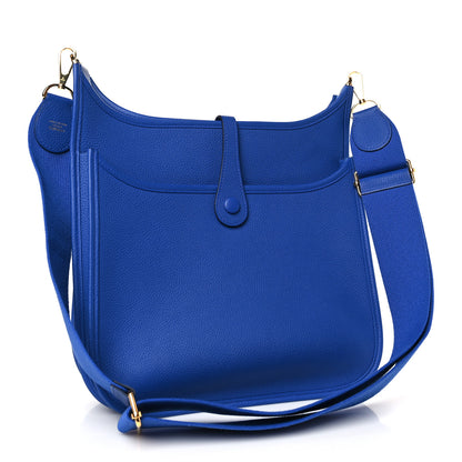 Hermes Taurillon Maurice Evelyne III PM Bleu Royal 3 of 10