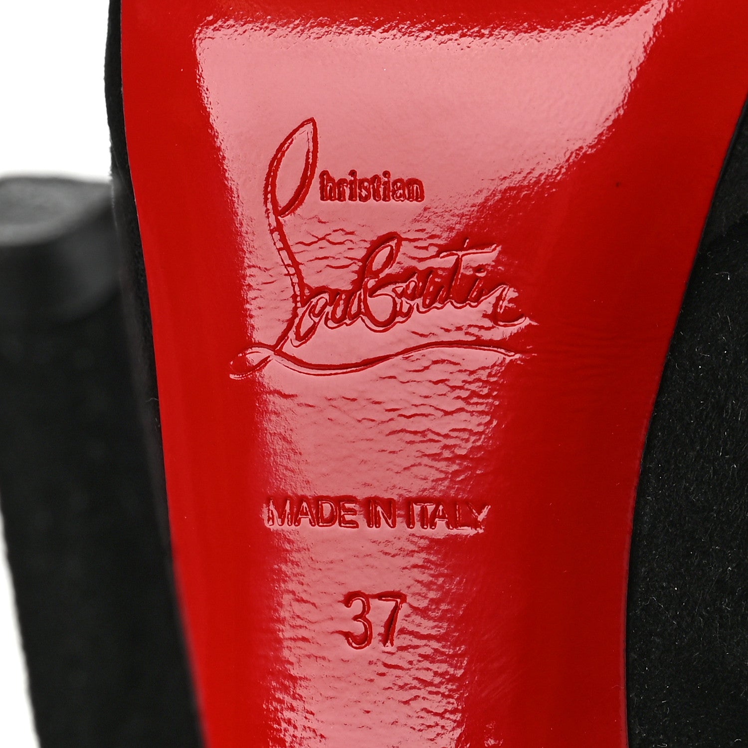 Christian Louboutin Suede Pigalle 100 Pumps 37 Black 6 of 8