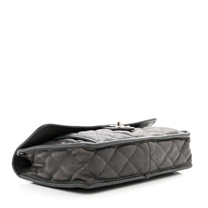 Chanel Caviar Quilted Large French Riviera Flap Dark Grey 4 of 13