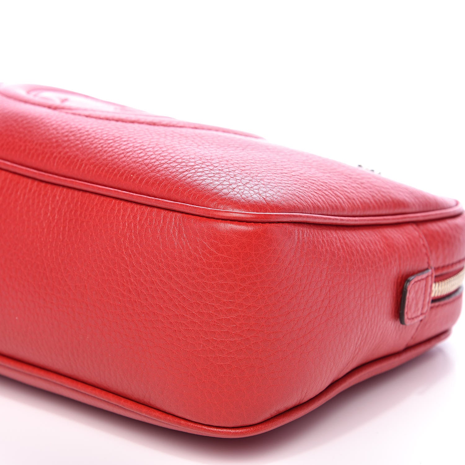 Gucci Pebbled Calfskin Small Soho Bowler Tabasco Red 9 of 9