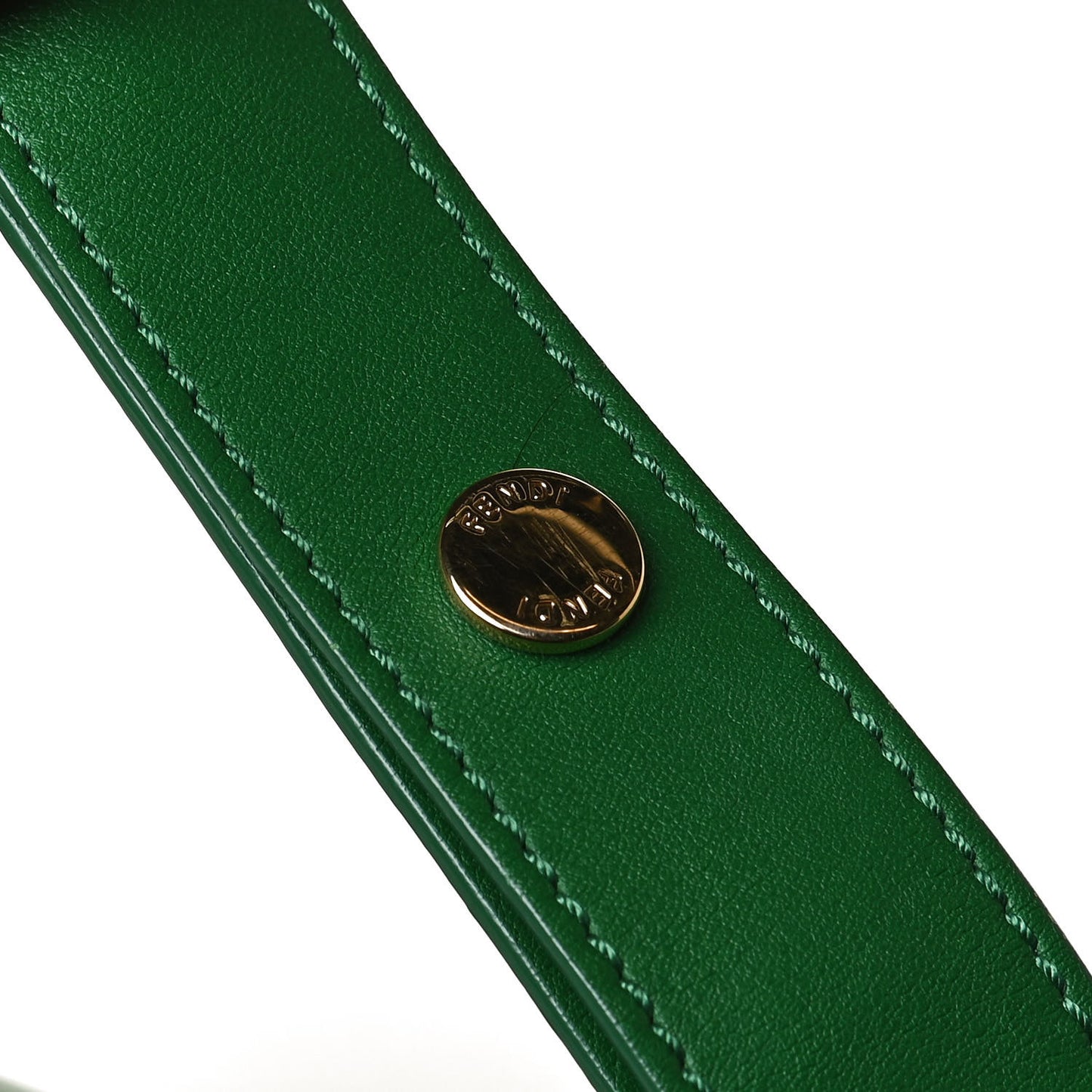 Vitello Dolce Shiny Nappa 3Baguette Shoulder Bag Green