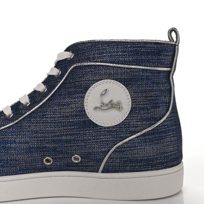 Christian Louboutin Lame Lux Mens Rantus Orlato Flat Sneakers 46.5 Denim 8 of 8
