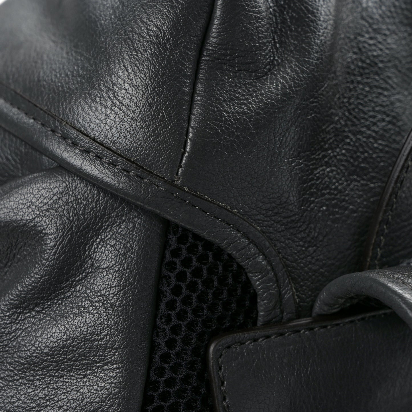 Calfskin Monochrome Double G Backpack Grey