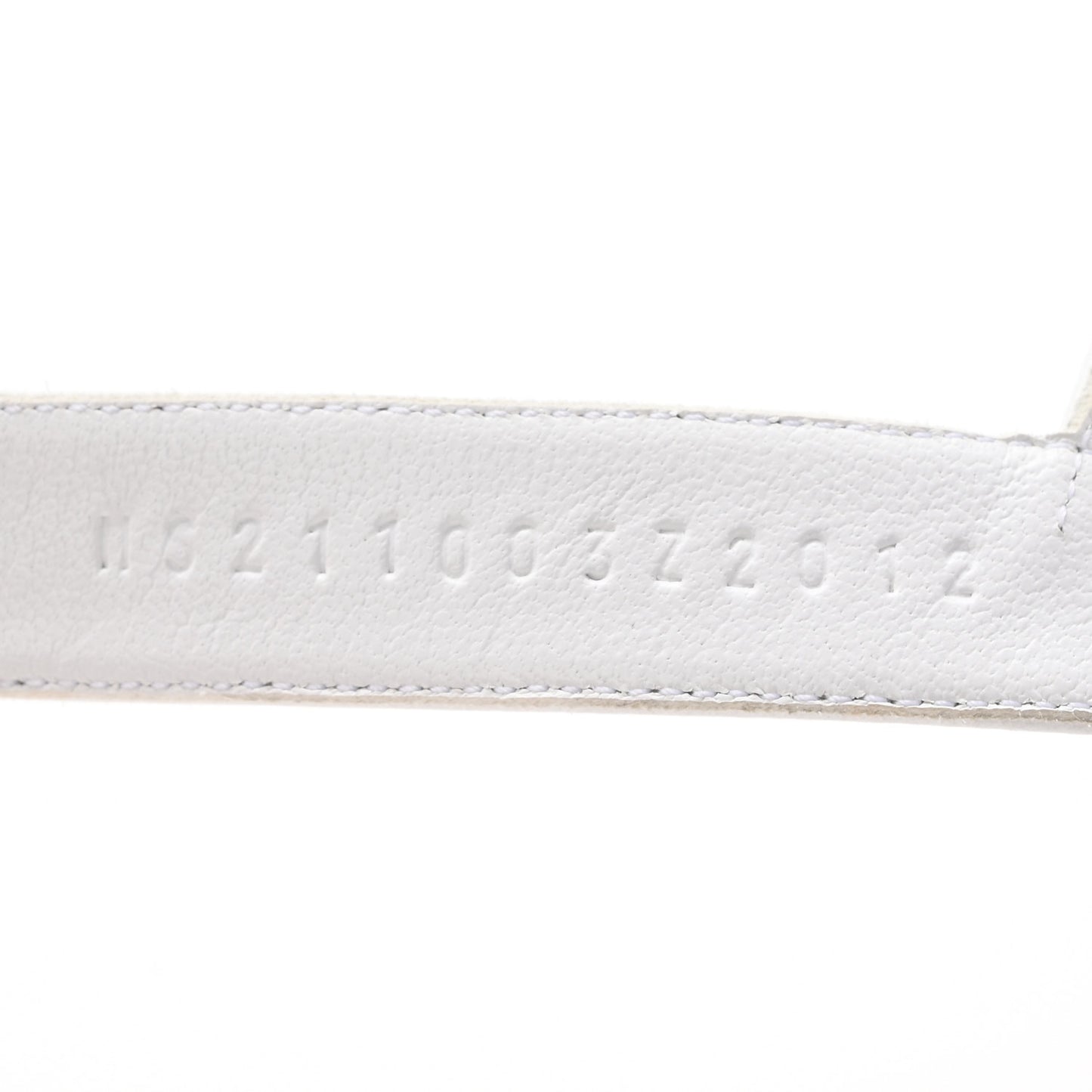 Calfskin Cristal Sandals 39 White