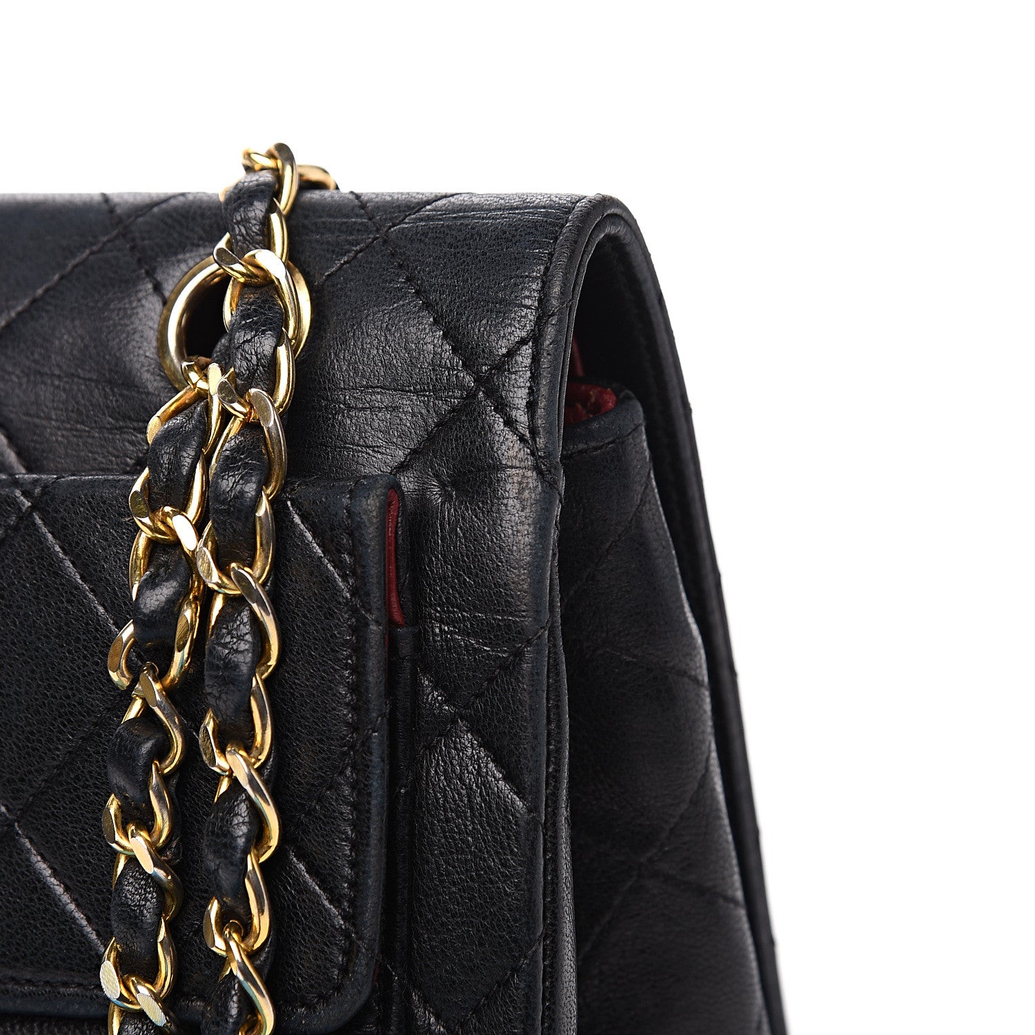 Chanel Lambskin Quilted Medium Single Flap Black 15 of 15