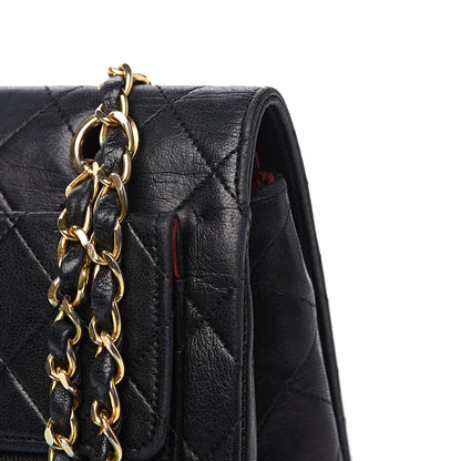 Chanel Lambskin Quilted Medium Single Flap Black 15 of 15