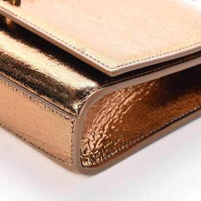 Saint Laurent Metallic Calfskin Small Classic Monogram Kate Satchel Bronze 8 of 10