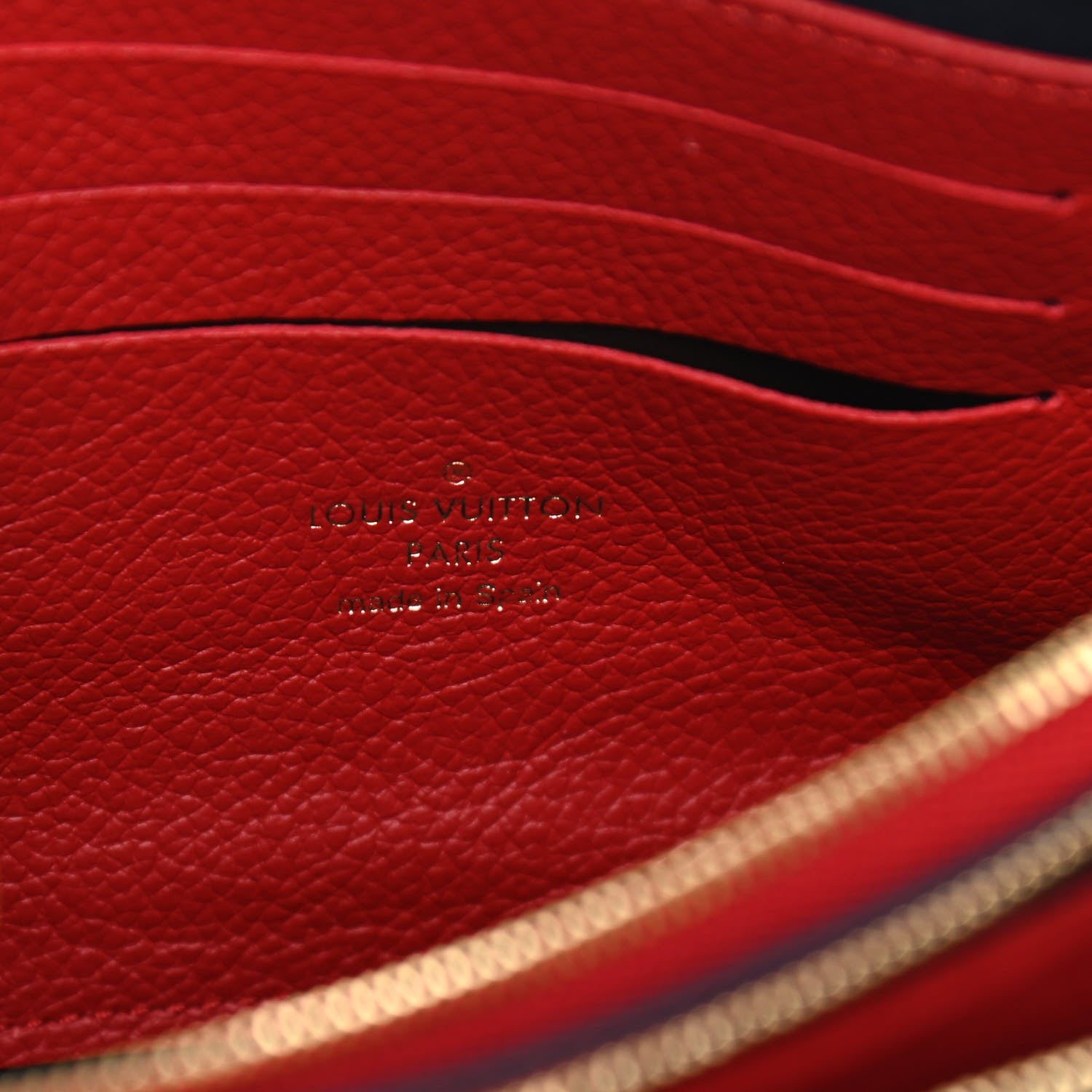 Louis Vuitton Empreinte Double Zip Pochette Marine Rouge 6 of 10