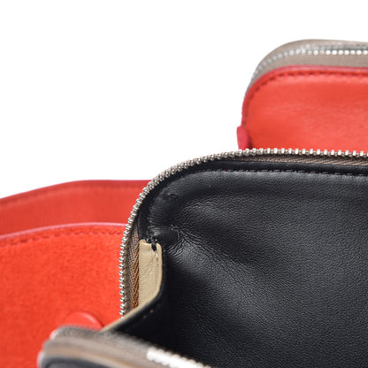 Celine Calfskin Suede Tri-Color Double Zip Trapeze 13 of 24
