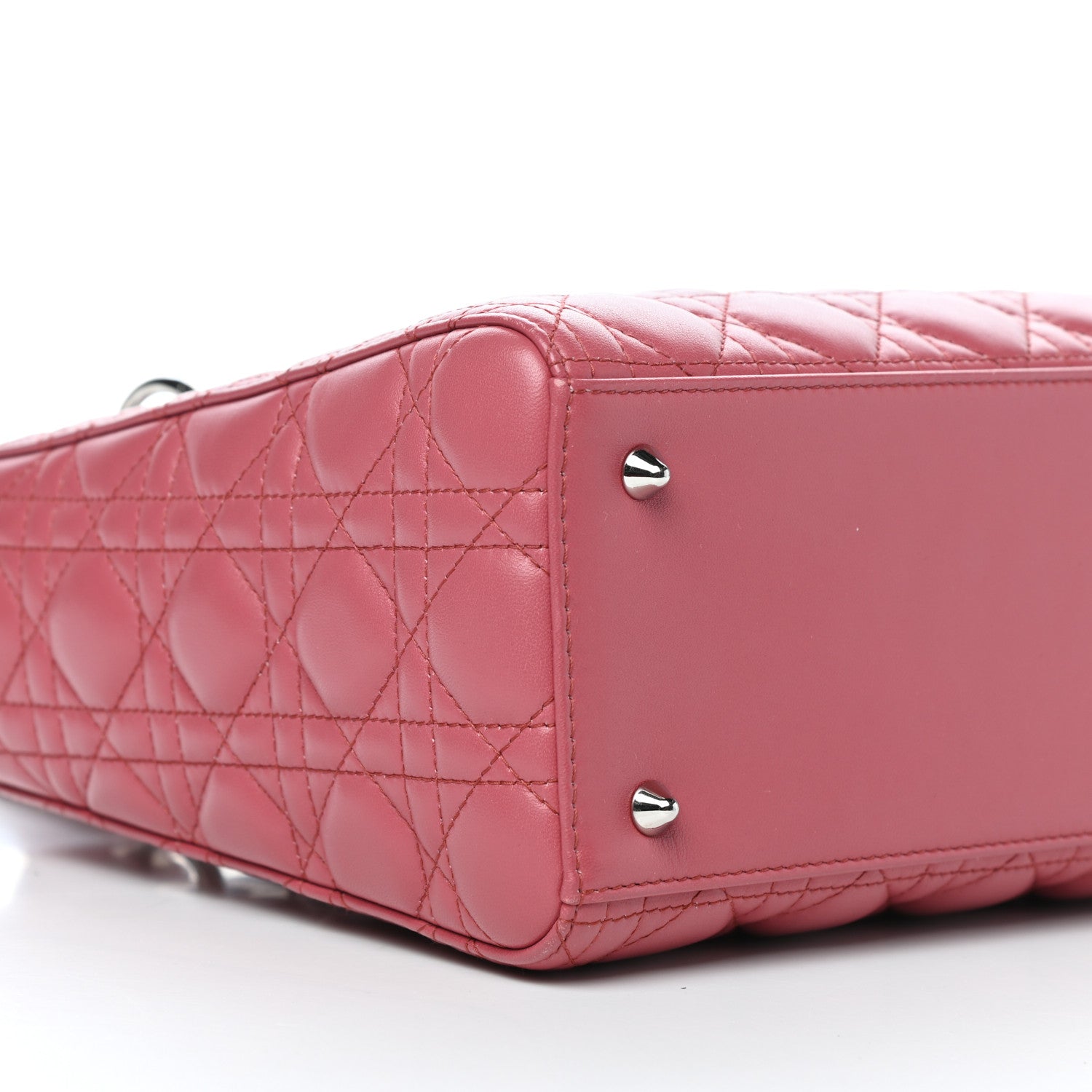 Christian Dior Lambskin Cannage Medium Lady Dior Pink 8 of 11