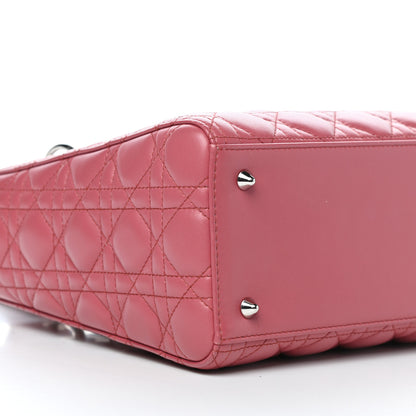 Christian Dior Lambskin Cannage Medium Lady Dior Pink 8 of 11