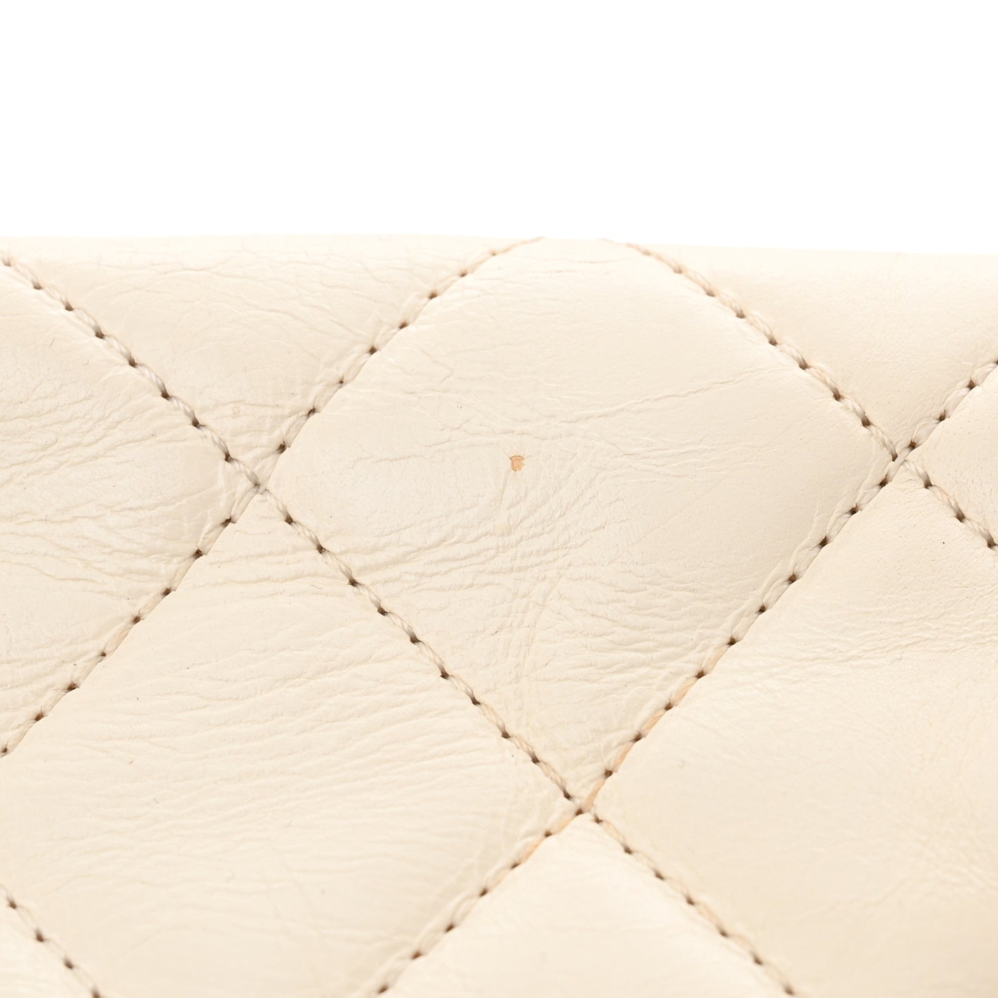 Crumpled Calfskin En Vogue Rope Hobo Bag White