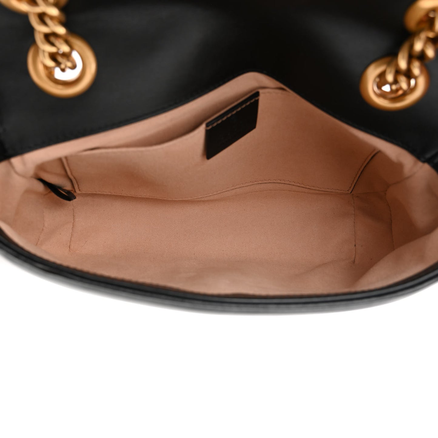 Calfskin Matelasse Mini GG Marmont Shoulder Bag Black